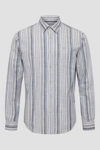 REDGREEN MEN Anton Shirt 1623 Dusty Blue Stripe
