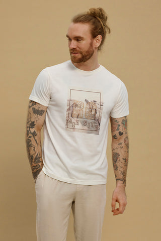 REDGREEN MEN Carius T-shirt 4200 Off White Melange