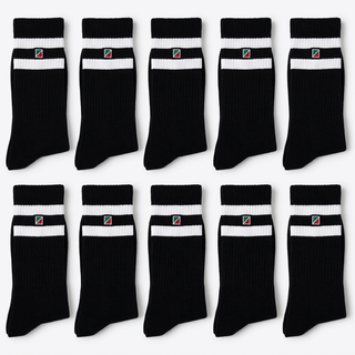 Amazon Redgreen 10-pack crew sock Socks Black