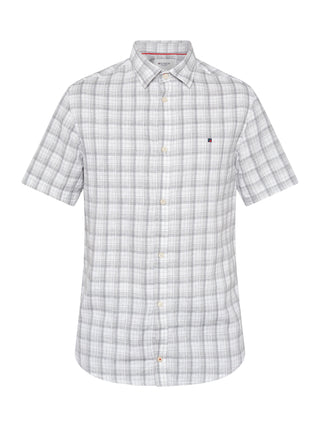 REDGREEN ASGER LINEN SHIRT SS Shirt 2221 Sand checkered