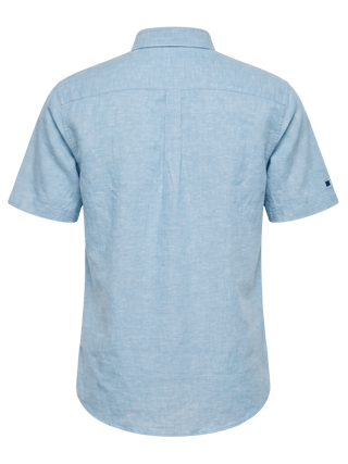 REDGREEN ASGER SHIRT SS Shirt BLUE MELANGE