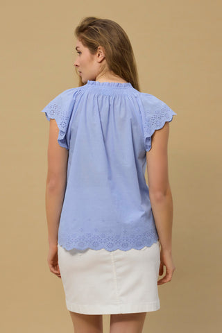 REDGREEN WOMAN Agusta Top Blouse 061 Sky Blue