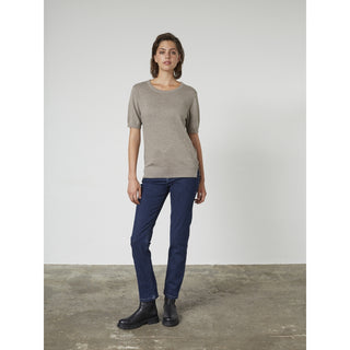 REDGREEN WOMAN Aimee Solid Knit 425 Dark Sand Melange