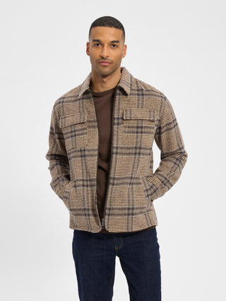 REDGREEN Alan Overshirt 2252 Dark Sand Check