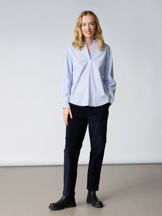 REDGREEN WOMAN Aliah Shirts 162 Light Blue Stripe