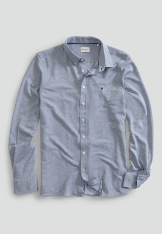 REDGREEN MEN Aron Shirt Shirt 4641 Mid Blue Melange