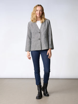 REDGREEN WOMAN Belle Jackets and Coats 399 Black Pattern