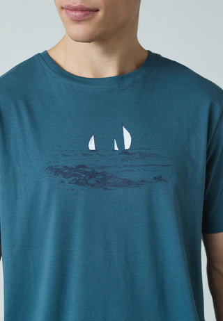 REDGREEN CRUZ T-SHIRT SS T-shirt 0972 PETROL