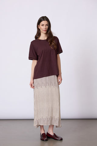 REDGREEN WOMAN Cami Short Sleeve Tee 085 Plum