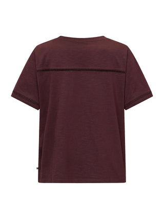 REDGREEN WOMAN Cami Short Sleeve Tee 085 Plum