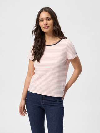 REDGREEN WOMAN Cecilie T-shirt Polo 140 Rose Pastel Stripe