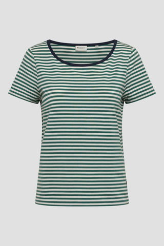 REDGREEN WOMAN Cecilie Tee Polo 176 Mid Green Stripe