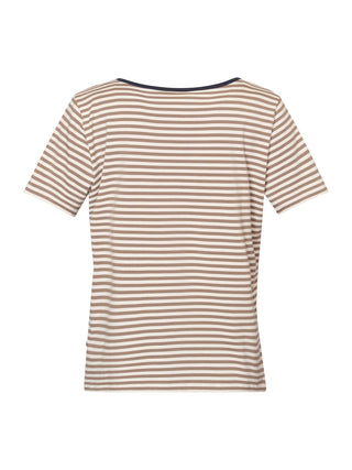 REDGREEN WOMAN Cecilie Tee Polo 185 Plum Stripe