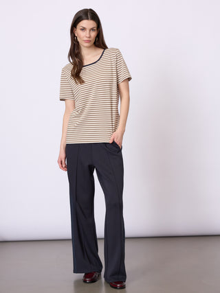 REDGREEN WOMAN Cecilie Tee Polo 185 Plum Stripe
