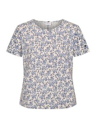 REDGREEN WOMAN Celina T-shirt Short Sleeve Tee 363 Blue Pattern