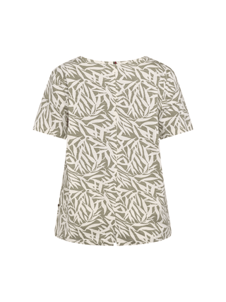 REDGREEN WOMAN Celina T-shirt Short Sleeve Tee 373 Light Green Pattern