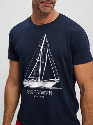 REDGREEN MEN Christopher Båd T-shirt T-shirt A - Blue