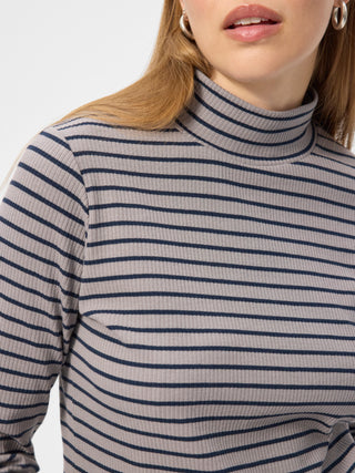 REDGREEN WOMAN Crawley Long Sleeve Tee 169 Dark Navy Stripe