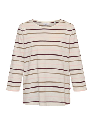 REDGREEN WOMAN Croco T-shirt Short Sleeve Tee 141 Rose Stripe