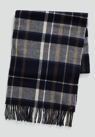 REDGREEN MEN Dirch Scarf 269 Dark Navy Check