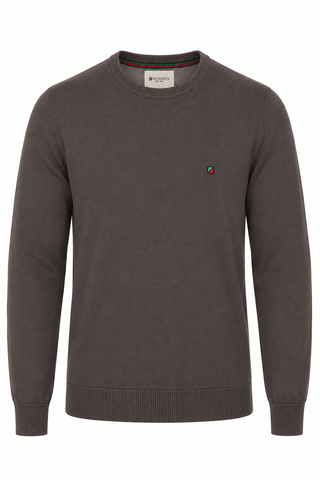 REDGREEN JULIAN O-NECK COTTON KNIT Knit 0171 CARBON