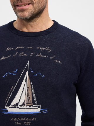REDGREEN Jakob Knit 0692 Dark Navy