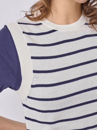 REDGREEN WOMAN Jasmin Knit 168 Navy Stripe