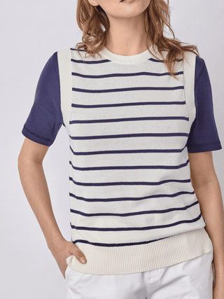 REDGREEN WOMAN Jasmin Knit 168 Navy Stripe