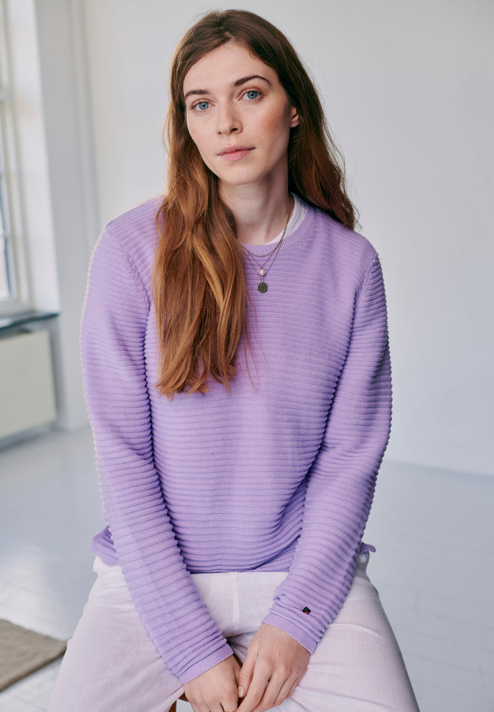 REDGREEN WOMAN Jessie Crew Neck Knit Knit Purple