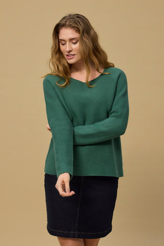 REDGREEN WOMAN Julia Knit Knit 076 Mid Green