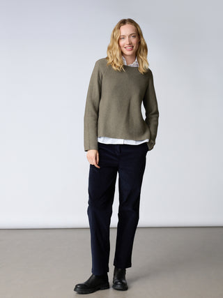 REDGREEN WOMAN Julia Knit Knit 477 Olive Green Melange