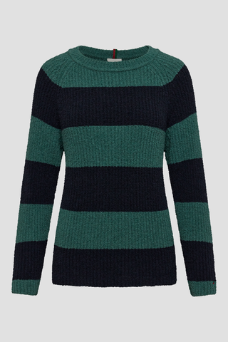 REDGREEN WOMAN Kimberly Knit Knit 176 Mid Green Stripe