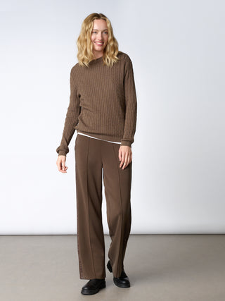 REDGREEN WOMAN Klara Knit 429 Dark Brown Melange