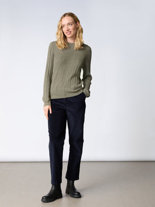 REDGREEN WOMAN Klara Knit 477 Olive Green Melange