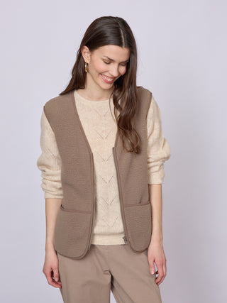 REDGREEN WOMAN Leo Fleece 025 Dark Sand