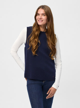 REDGREEN WOMAN Lera Vest Knit 069 Dark Navy