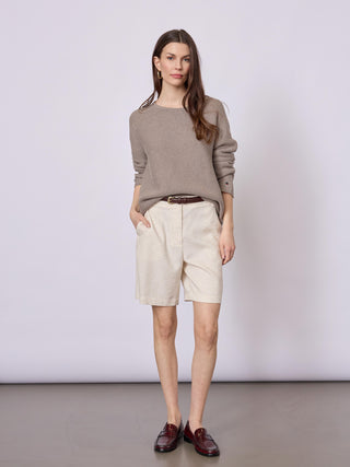 REDGREEN WOMAN Liza Pants and Shorts 421 Ecru Melange