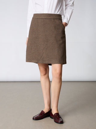 REDGREEN WOMAN Noma Skirts 229 Dark Brown Check
