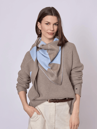 REDGREEN WOMAN Rihanna Scarf 363 Blue Pattern