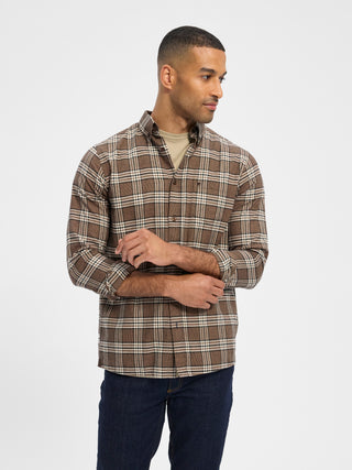 REDGREEN Albert Shirt 2291 Dark Brown Check