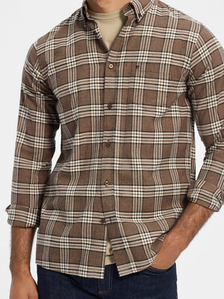 REDGREEN Albert Shirt 2291 Dark Brown Check