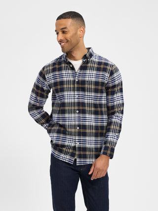 REDGREEN Albert Shirt 2692 Dark Navy Check