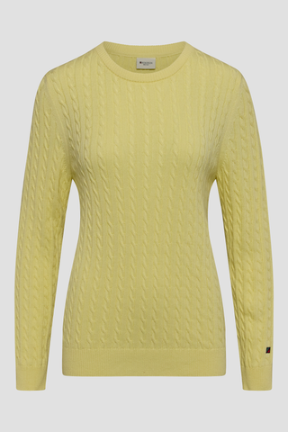 REDGREEN WOMAN Simone Cable knit Knit 030 Yellow Pastel