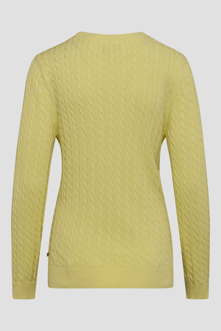 REDGREEN WOMAN Simone Cable knit Knit 030 Yellow Pastel