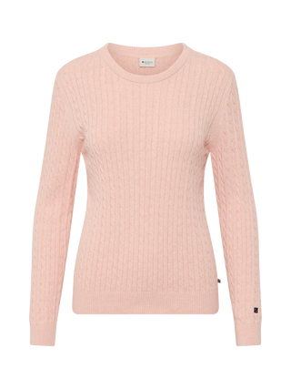 REDGREEN WOMAN Susan Cable Knit Knit 440 Rose Pastel Melange