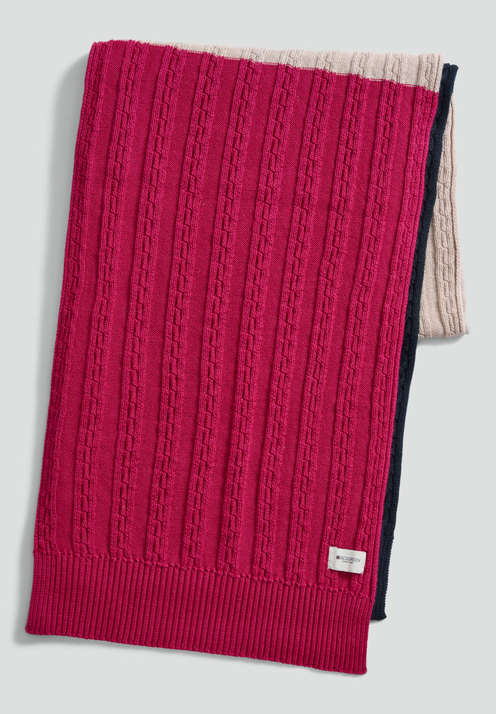 REDGREEN WOMAN Vibe Scarf Knit 145 Pink Stripe